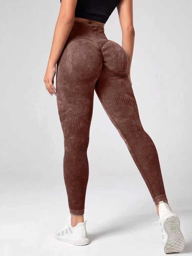 Leggings évidés pour femmes, collants minces sans couture, pantalons de fitness conviviale rés, taille haute, levage des hanches, pantalons de yoga extensibles, lavage à l'eau - FATAONLeggings évidés pour femmes, collants minces sans couture, pantalons de fitness conviviale rés, taille haute, levage des hanches, pantalons de yoga extensibles, lavage à l'eauFitness FemmeFATAON