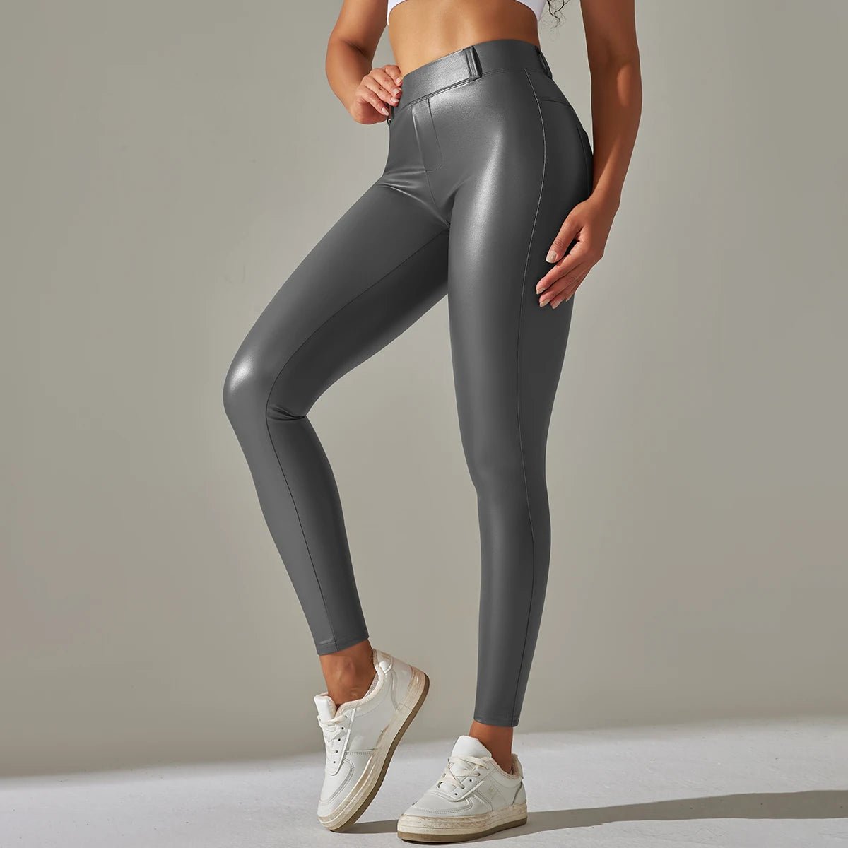 Leggings taille haute en cuir pour femmes, pantalons de Yoga colorés, serrés et Sexy, tendance, nouvelle collection - FATAONLeggings taille haute en cuir pour femmes, pantalons de Yoga colorés, serrés et Sexy, tendance, nouvelle collectionMode FemmeFATAON