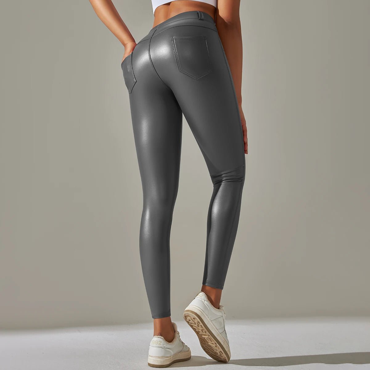 Leggings taille haute en cuir pour femmes, pantalons de Yoga colorés, serrés et Sexy, tendance, nouvelle collection - FATAONLeggings taille haute en cuir pour femmes, pantalons de Yoga colorés, serrés et Sexy, tendance, nouvelle collectionMode FemmeFATAON