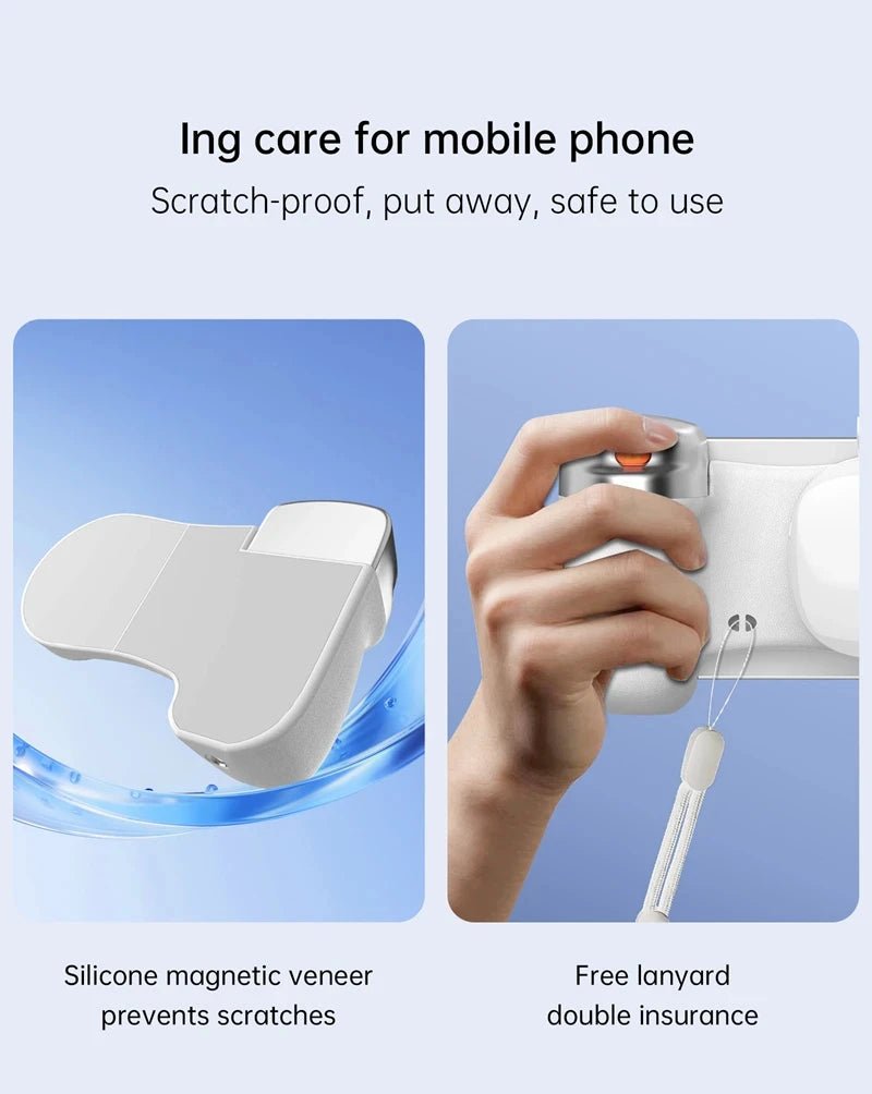 LINIM k02 Magnetic Phone Bluetooth Selfie Stick Handheld Portable Photography Selfie Phone Grip with LED Light Ergonomic Design - Fix & GoLINIM k02 Magnetic Phone Bluetooth Selfie Stick Handheld Portable Photography Selfie Phone Grip with LED Light Ergonomic DesignTechnologie PortableFix & Go