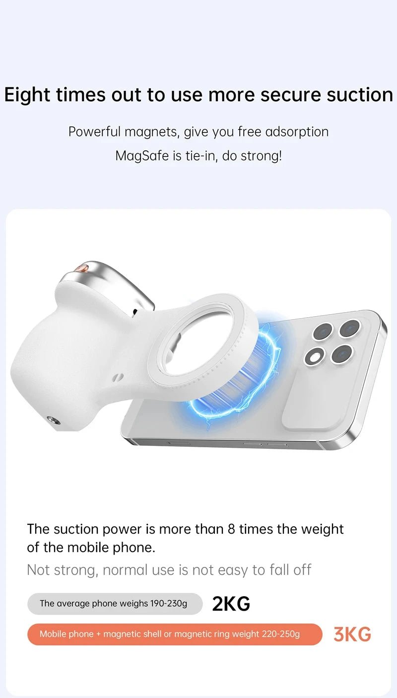LINIM k02 Magnetic Phone Bluetooth Selfie Stick Handheld Portable Photography Selfie Phone Grip with LED Light Ergonomic Design - Fix & GoLINIM k02 Magnetic Phone Bluetooth Selfie Stick Handheld Portable Photography Selfie Phone Grip with LED Light Ergonomic DesignTechnologie PortableFix & Go