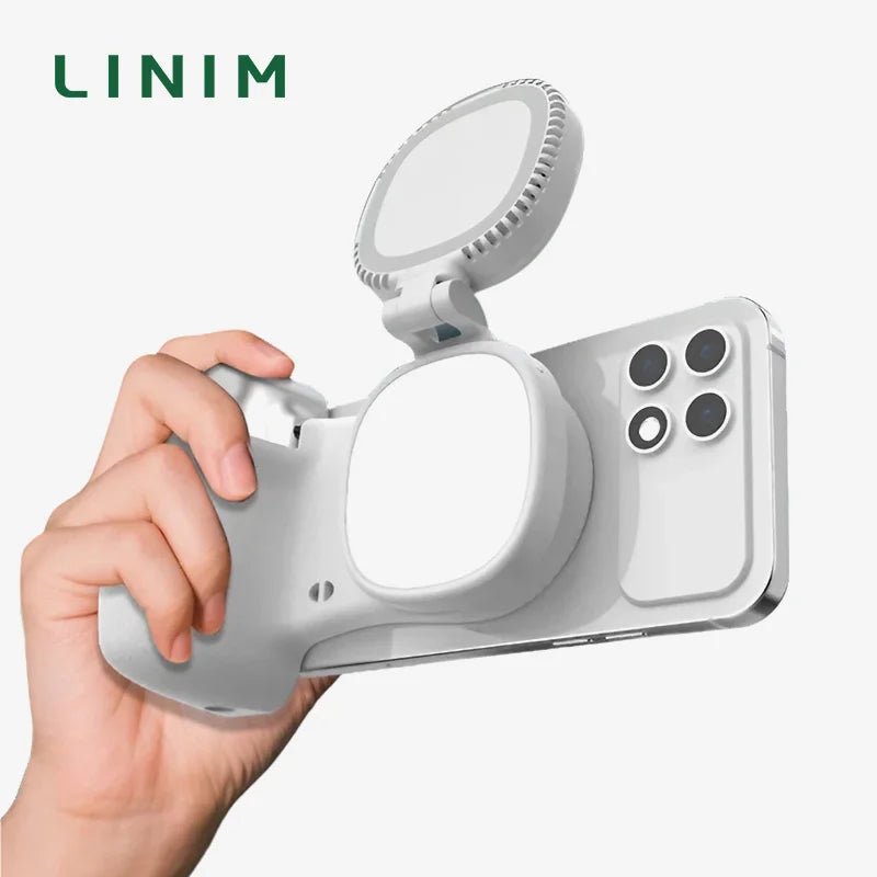 LINIM k02 Magnetic Phone Bluetooth Selfie Stick Handheld Portable Photography Selfie Phone Grip with LED Light Ergonomic Design - Fix & GoLINIM k02 Magnetic Phone Bluetooth Selfie Stick Handheld Portable Photography Selfie Phone Grip with LED Light Ergonomic DesignTechnologie PortableFix & Go