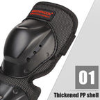 Accessoires de moto, équipement de protection d'équitation, 4 pièces/ensemble, genouillères et coudières, protections de patinage pour Motocross