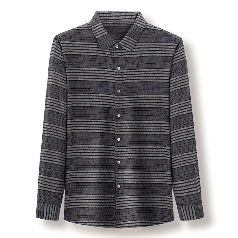 Long Sleeve Shirt Light Business Casual Linen Striped Shirt for Men - Fix & GoLong Sleeve Shirt Light Business Casual Linen Striped Shirt for MenFix & Go