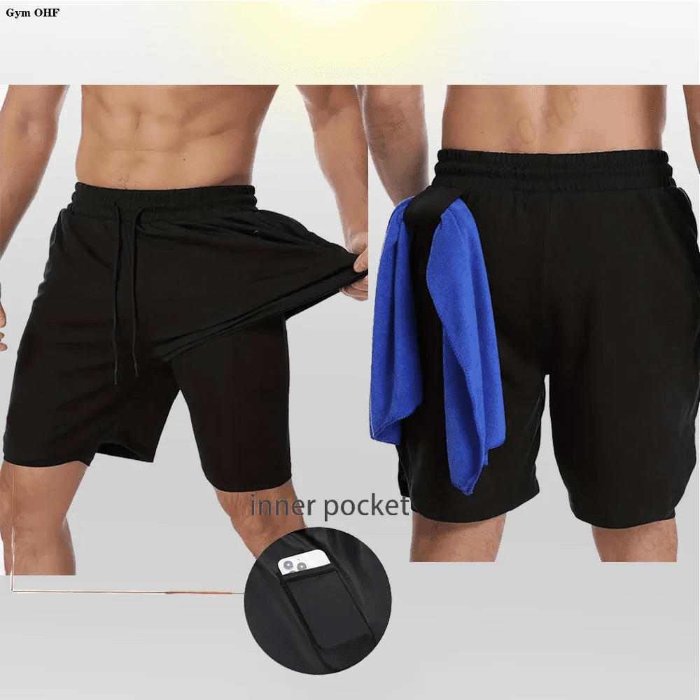 LONSDALE short de Fitness imprimé motif pour hommes Double couche 2 en 1 séchage rapide Fitness loisirs de plein air entraînement short de sport - FATAONLONSDALE short de Fitness imprimé motif pour hommes Double couche 2 en 1 séchage rapide Fitness loisirs de plein air entraînement short de sportMode HommeFATAON