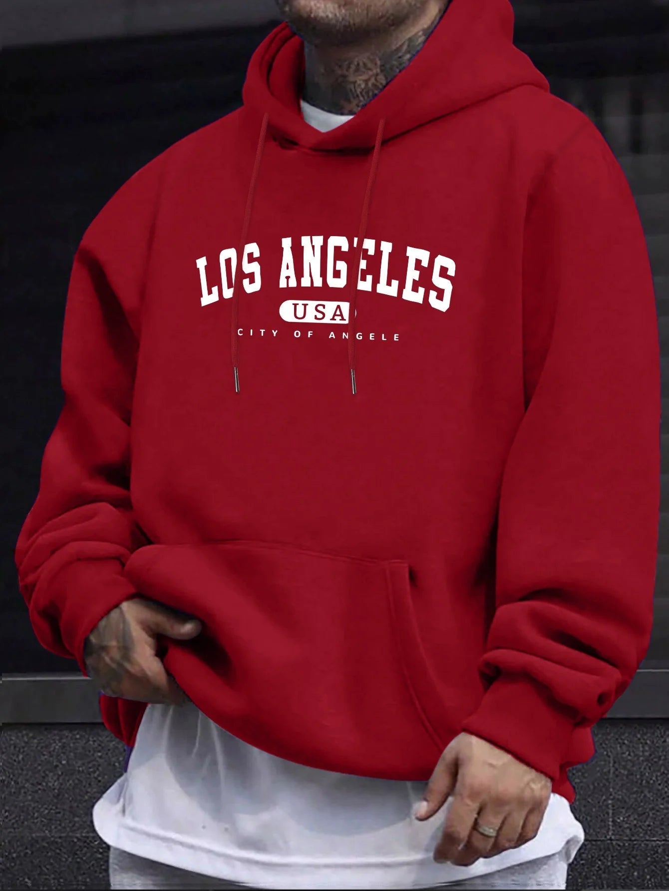Los Angeles Usa imprimer hommes à manches longues cordon sweat à capuche imprimé t-shirt coton pour hommes décontracté automne hiver - FATAONLos Angeles Usa imprimer hommes à manches longues cordon sweat à capuche imprimé t-shirt coton pour hommes décontracté automne hiverMode HommeFATAON