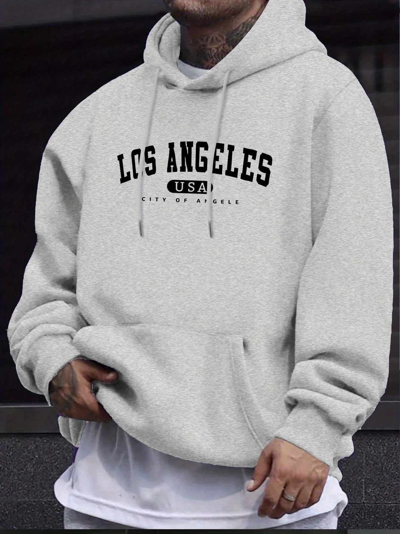 Los Angeles Usa imprimer hommes à manches longues cordon sweat à capuche imprimé t-shirt coton pour hommes décontracté automne hiver - FATAONLos Angeles Usa imprimer hommes à manches longues cordon sweat à capuche imprimé t-shirt coton pour hommes décontracté automne hiverMode HommeFATAON