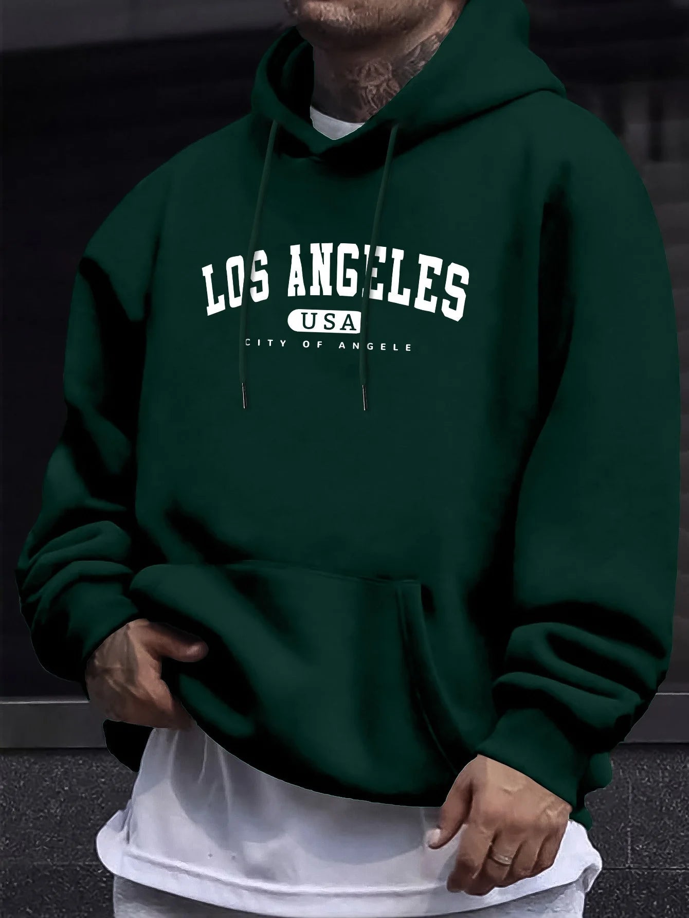 Los Angeles Usa imprimer hommes à manches longues cordon sweat à capuche imprimé t-shirt coton pour hommes décontracté automne hiver - FATAONLos Angeles Usa imprimer hommes à manches longues cordon sweat à capuche imprimé t-shirt coton pour hommes décontracté automne hiverMode HommeFATAON