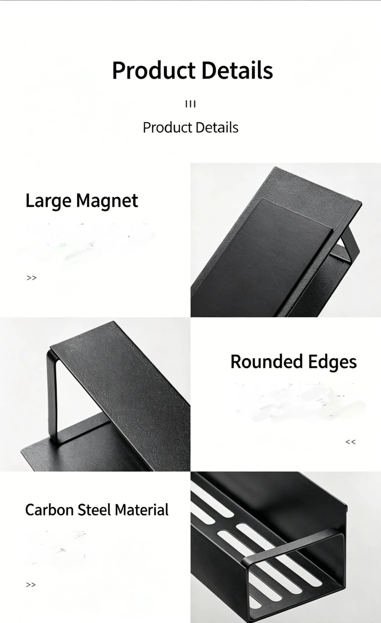 Lot de 2 étagères de rangement magnétiques multifonctionnelles pour cuisine, réfrigérateur et machine à laver, à suspendre latéralement - FATAONLot de 2 étagères de rangement magnétiques multifonctionnelles pour cuisine, réfrigérateur et machine à laver, à suspendre latéralementSolutions MaisonFATAON