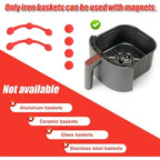 Lot de 6 attaches magnétiques en silicone pour friteuse à air, résistantes à la chaleur, pour doublures en papier sulfurisé, accessoires de cuisine de qualité alimentaire. - FATAONLot de 6 attaches magnétiques en silicone pour friteuse à air, résistantes à la chaleur, pour doublures en papier sulfurisé, accessoires de cuisine de qualité alimentaire.Solutions MaisonFATAON