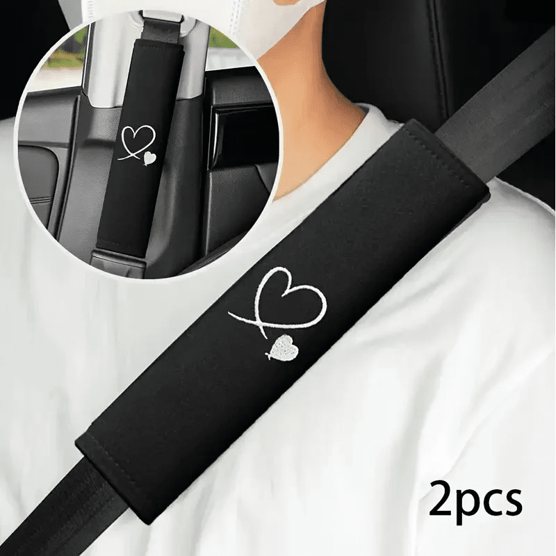 Love Housse de ceinture de sécurité pour voiture – Protecteur d'épaule doux et confortable, améliore l'expérience de conduite, adapté à tous les modèles de voitures - FATAONLove Housse de ceinture de sécurité pour voiture – Protecteur d'épaule doux et confortable, améliore l'expérience de conduite, adapté à tous les modèles de voituresAccessoire AutoFATAON
