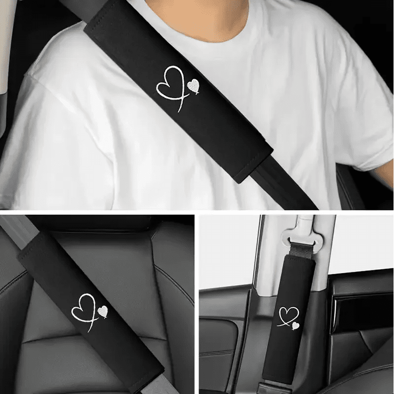 Love Housse de ceinture de sécurité pour voiture – Protecteur d'épaule doux et confortable, améliore l'expérience de conduite, adapté à tous les modèles de voitures - FATAONLove Housse de ceinture de sécurité pour voiture – Protecteur d'épaule doux et confortable, améliore l'expérience de conduite, adapté à tous les modèles de voituresAccessoire AutoFATAON