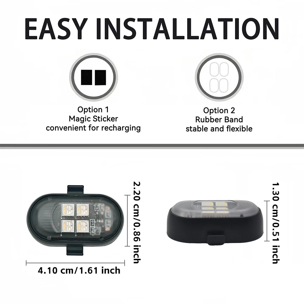 Lumières décoratives LED pour voiture, lampe d'ambiance sans fil/télécommandée | Mode multicolore | Charge USB | Pour l'intérieur, grille, feux de signalisation - FATAONLumières décoratives LED pour voiture, lampe d'ambiance sans fil/télécommandée | Mode multicolore | Charge USB | Pour l'intérieur, grille, feux de signalisationAccessoire AutoFATAON