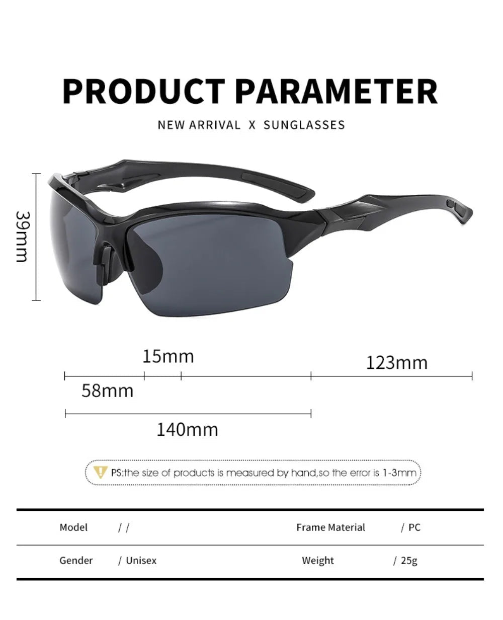 lunettes de soleil homme Sports Cycling Sunglasses Polarized Sunglasses for Men Fishing Sun Glasses Lightweight Outdoor Goggles - Fix & Golunettes de soleil homme Sports Cycling Sunglasses Polarized Sunglasses for Men Fishing Sun Glasses Lightweight Outdoor GogglesFitness & SportFix & Go