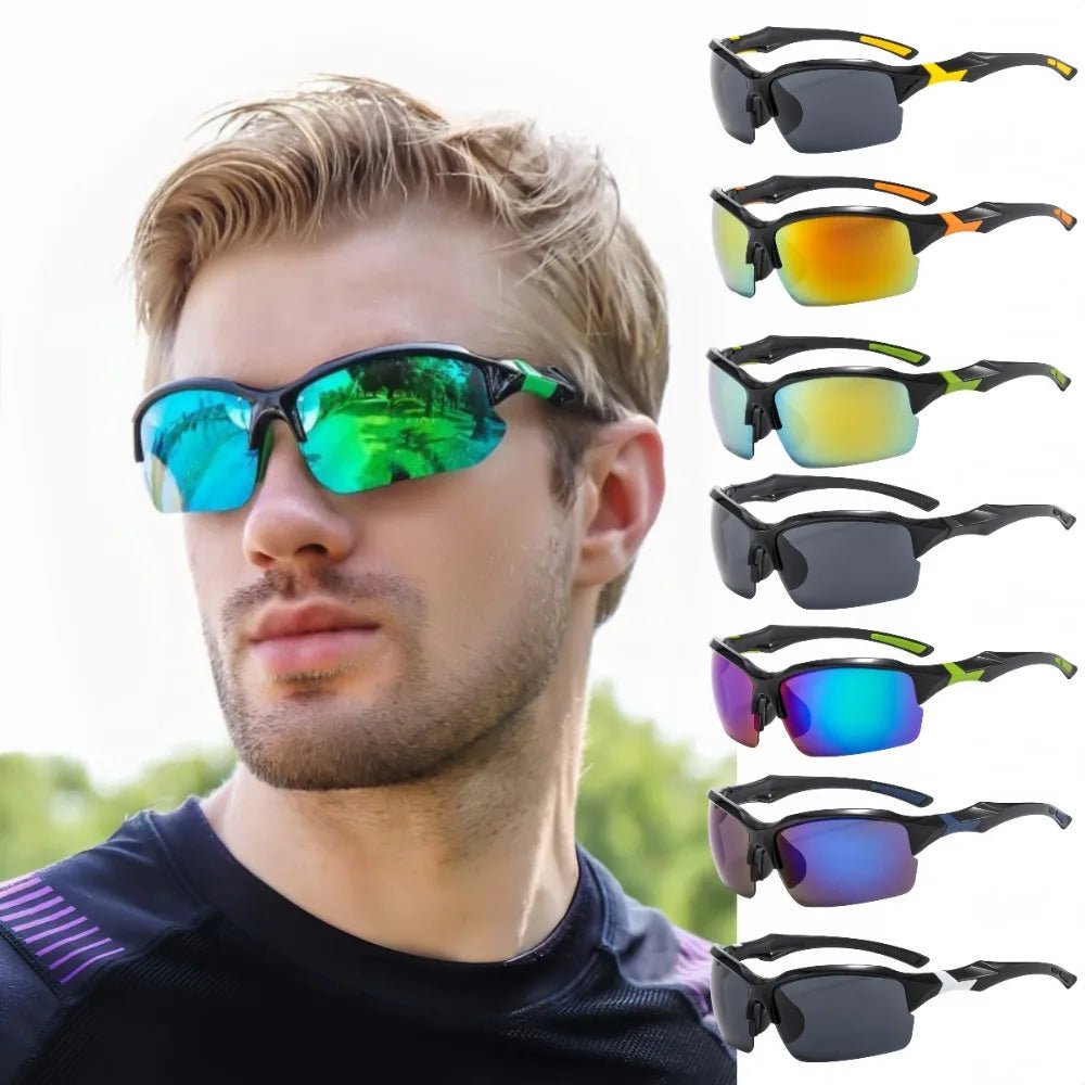 lunettes de soleil homme Sports Cycling Sunglasses Polarized Sunglasses for Men Fishing Sun Glasses Lightweight Outdoor Goggles - Fix & Golunettes de soleil homme Sports Cycling Sunglasses Polarized Sunglasses for Men Fishing Sun Glasses Lightweight Outdoor GogglesFitness & SportFix & Go