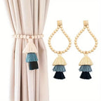 Luxury Boho Tassel Beaded Curtain Tieback Magnetic Macrame Curtain Strap Multicolor Home Decor Gift - FATAONLuxury Boho Tassel Beaded Curtain Tieback Magnetic Macrame Curtain Strap Multicolor Home Decor GiftSolutions MaisonFATAON