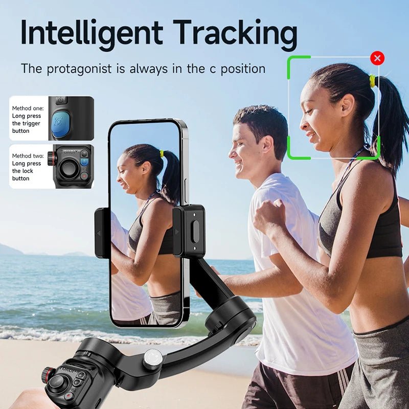 M02 Gimbal Stabiliser AI Auto Tracking Gimbal Selfie with Magnetic Remote Control 3 - axis Stabilizer Multi - Mode Shooting TikTok - Fix & GoM02 Gimbal Stabiliser AI Auto Tracking Gimbal Selfie with Magnetic Remote Control 3 - axis Stabilizer Multi - Mode Shooting TikTokVidéo & PhotoFix & Go