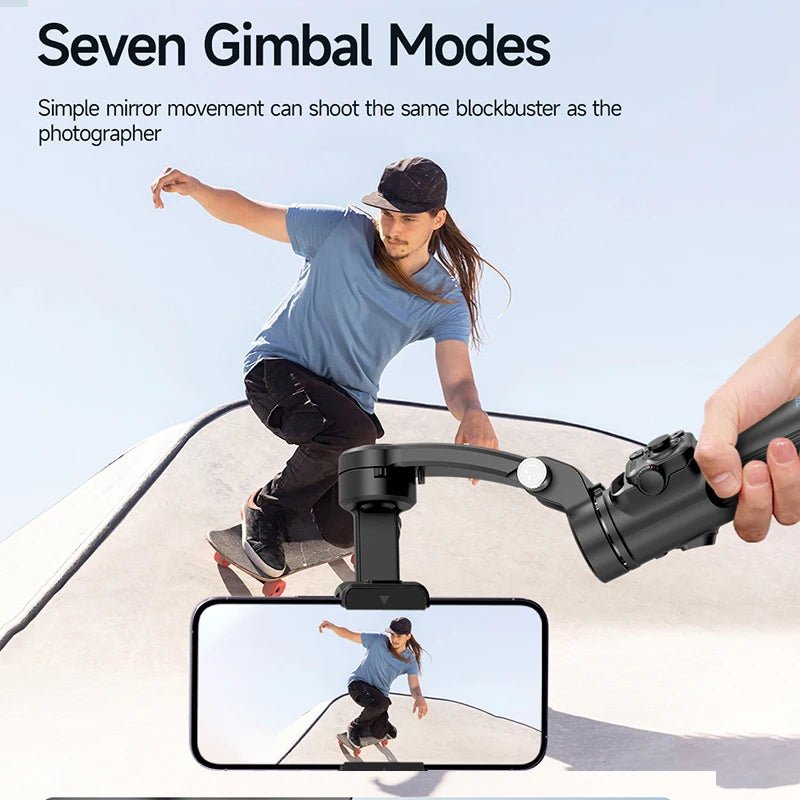 M02 Gimbal Stabiliser AI Auto Tracking Gimbal Selfie with Magnetic Remote Control 3 - axis Stabilizer Multi - Mode Shooting TikTok - Fix & GoM02 Gimbal Stabiliser AI Auto Tracking Gimbal Selfie with Magnetic Remote Control 3 - axis Stabilizer Multi - Mode Shooting TikTokVidéo & PhotoFix & Go