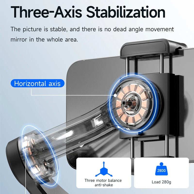 M02 Gimbal Stabiliser AI Auto Tracking Gimbal Selfie with Magnetic Remote Control 3 - axis Stabilizer Multi - Mode Shooting TikTok - Fix & GoM02 Gimbal Stabiliser AI Auto Tracking Gimbal Selfie with Magnetic Remote Control 3 - axis Stabilizer Multi - Mode Shooting TikTokVidéo & PhotoFix & Go