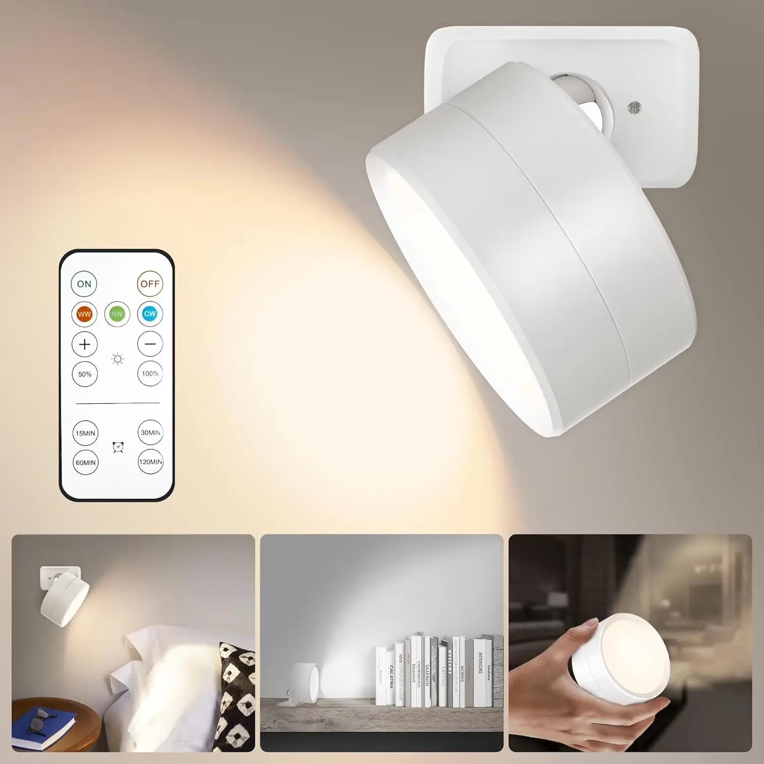 Magnetic LED Wall Light Night Dimmable Magnetic Picture Lights 360° Rotation Touch Remote Control Cabinet Spotlight Night Lamp - Fix & GoMagnetic LED Wall Light Night Dimmable Magnetic Picture Lights 360° Rotation Touch Remote Control Cabinet Spotlight Night LampFix & Go