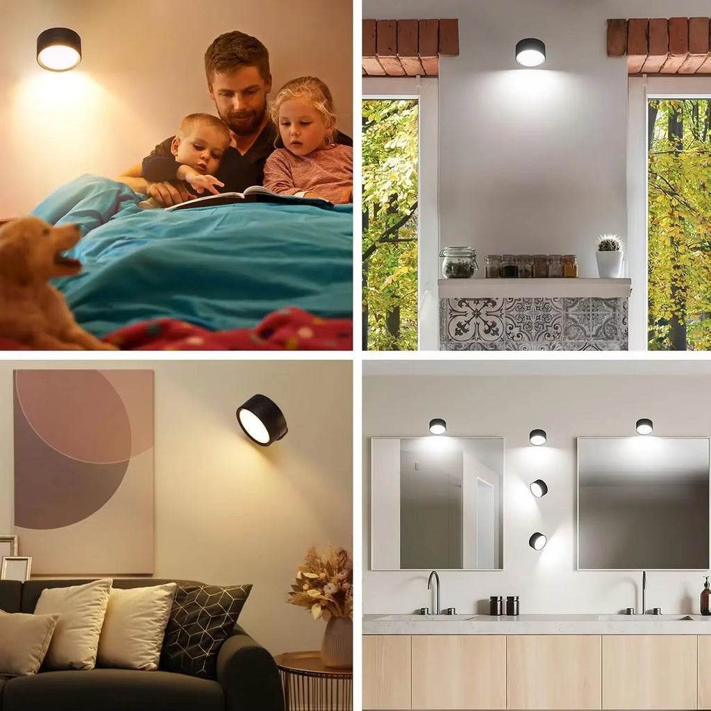 Magnetic LED Wall Light Night Dimmable Magnetic Picture Lights 360° Rotation Touch Remote Control Cabinet Spotlight Night Lamp - Fix & GoMagnetic LED Wall Light Night Dimmable Magnetic Picture Lights 360° Rotation Touch Remote Control Cabinet Spotlight Night LampFix & Go
