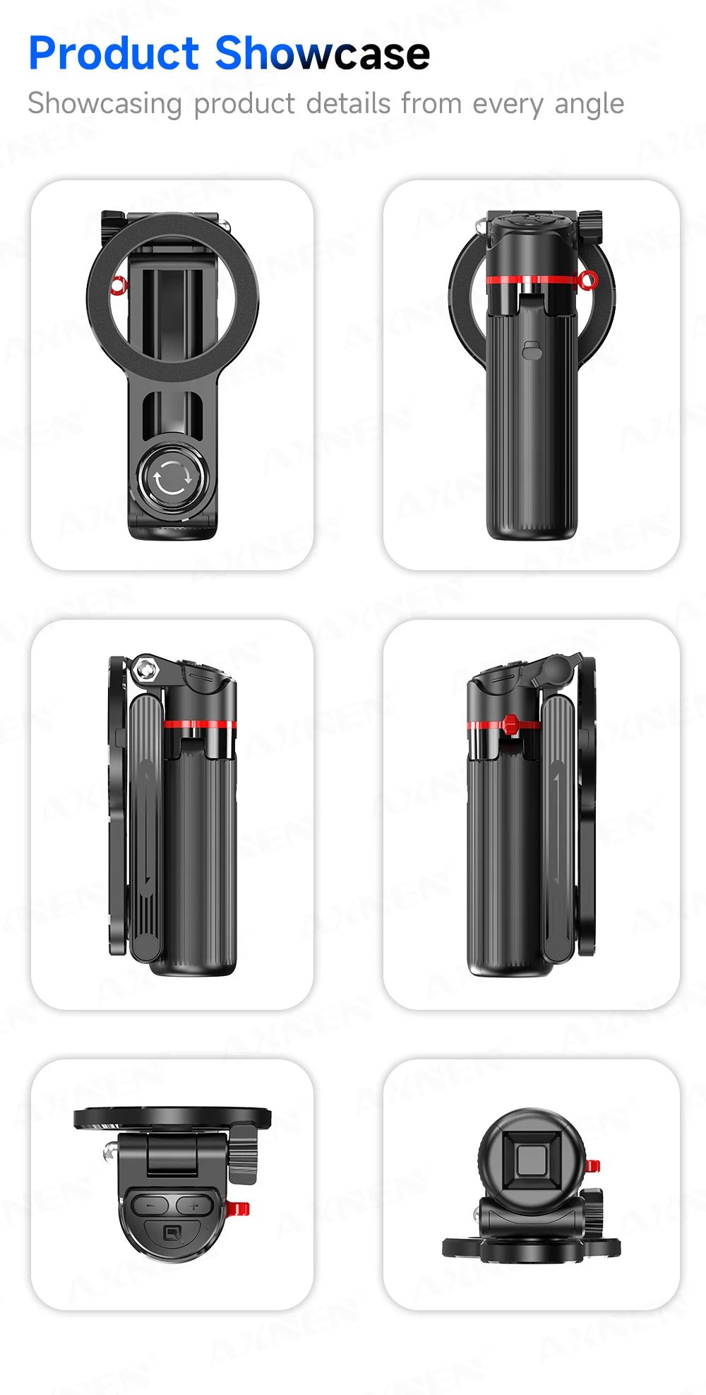 Magnetic Mini Selfie Stick Tripod for Cellphone with Extension Rod Wireless Remote, Fill Light Option, for Smartphone Vlog Shoot - Fix & GoMagnetic Mini Selfie Stick Tripod for Cellphone with Extension Rod Wireless Remote, Fill Light Option, for Smartphone Vlog ShootVidéo & PhotoFix & Go