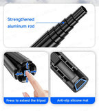 Magnetic Mini Selfie Stick Tripod for Cellphone with Extension Rod Wireless Remote, Fill Light Option, for Smartphone Vlog Shoot - Fix & GoMagnetic Mini Selfie Stick Tripod for Cellphone with Extension Rod Wireless Remote, Fill Light Option, for Smartphone Vlog ShootVidéo & PhotoFix & Go