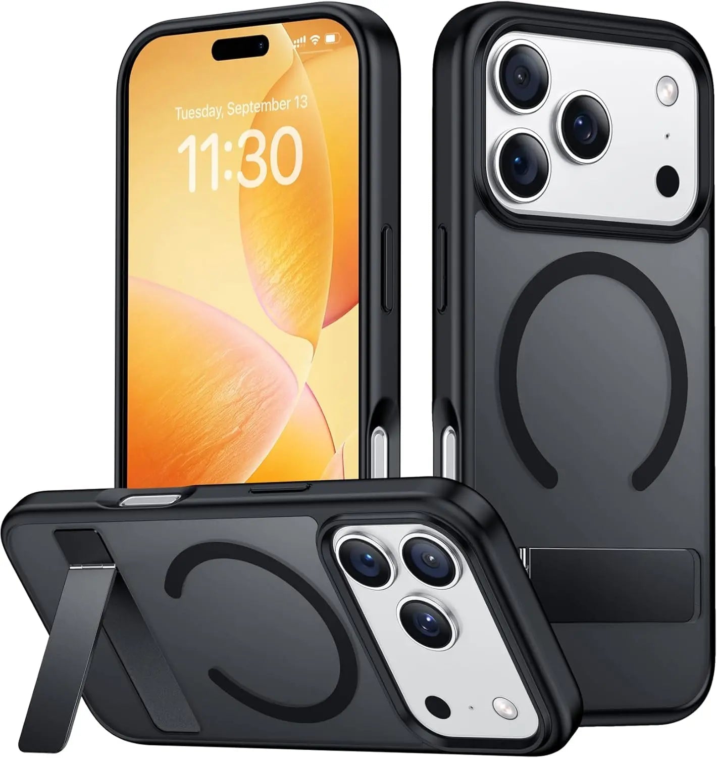 Magnetic Mobile Phone Case with Stand for iPhone 16 17 Pro Max 15 14 Plus 13 12 Translucent Cover with Kickstand - Fix & GoMagnetic Mobile Phone Case with Stand for iPhone 16 17 Pro Max 15 14 Plus 13 12 Translucent Cover with KickstandTechnologie PortableFix & Go