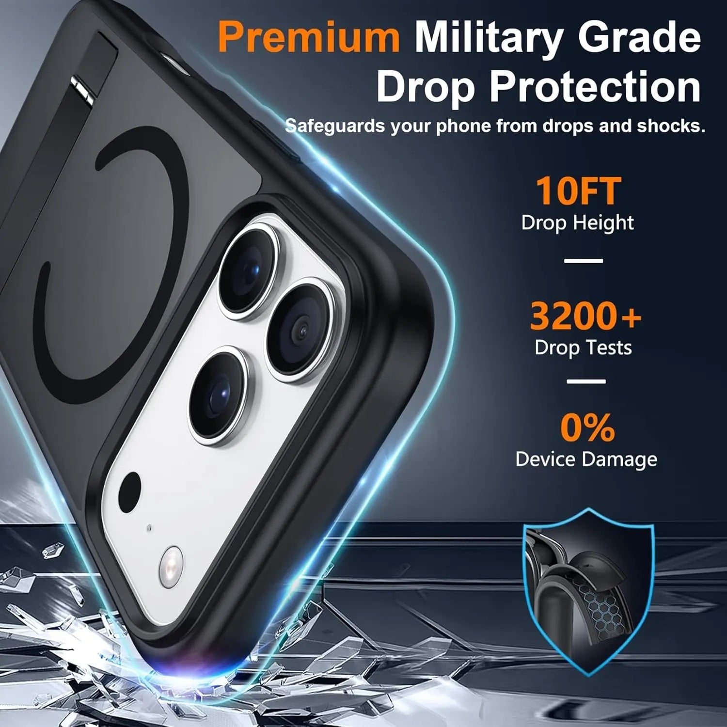 Magnetic Mobile Phone Case with Stand for iPhone 16 17 Pro Max 15 14 Plus 13 12 Translucent Cover with Kickstand - Fix & GoMagnetic Mobile Phone Case with Stand for iPhone 16 17 Pro Max 15 14 Plus 13 12 Translucent Cover with KickstandTechnologie PortableFix & Go
