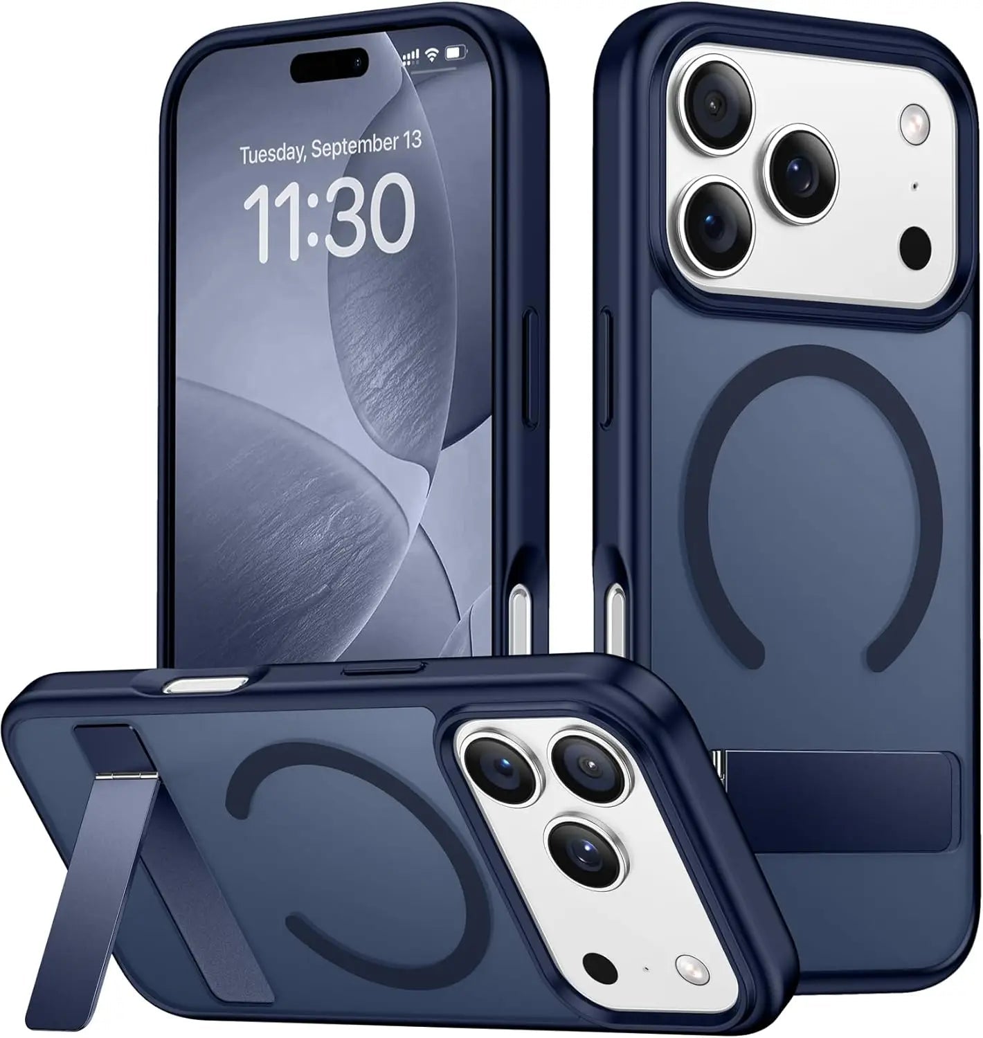 Magnetic Mobile Phone Case with Stand for iPhone 16 17 Pro Max 15 14 Plus 13 12 Translucent Cover with Kickstand - Fix & GoMagnetic Mobile Phone Case with Stand for iPhone 16 17 Pro Max 15 14 Plus 13 12 Translucent Cover with KickstandTechnologie PortableFix & Go