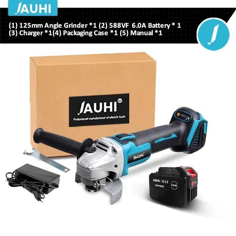Makita – meuleuse d'angle électrique sans fil, 125mm, 20000 tr/min, Rechargeable, 4 vitesses, rectifieuse, Machine de découpe pour batterie 18V - FATAONMakita – meuleuse d'angle électrique sans fil, 125mm, 20000 tr/min, Rechargeable, 4 vitesses, rectifieuse, Machine de découpe pour batterie 18VOutils & PerformanceFATAON