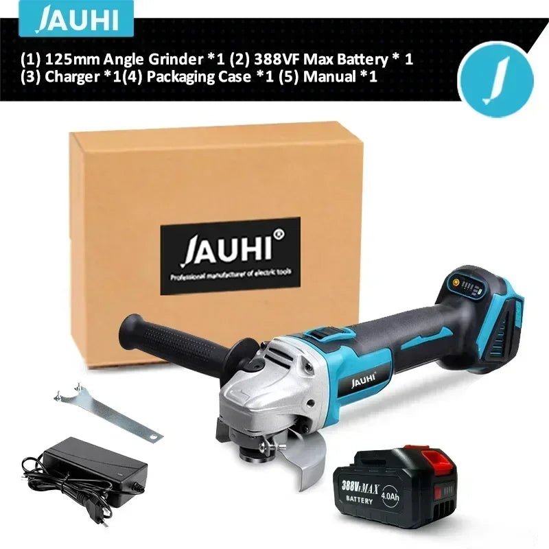 Makita – meuleuse d'angle électrique sans fil, 125mm, 20000 tr/min, Rechargeable, 4 vitesses, rectifieuse, Machine de découpe pour batterie 18V - FATAONMakita – meuleuse d'angle électrique sans fil, 125mm, 20000 tr/min, Rechargeable, 4 vitesses, rectifieuse, Machine de découpe pour batterie 18VOutils & PerformanceFATAON