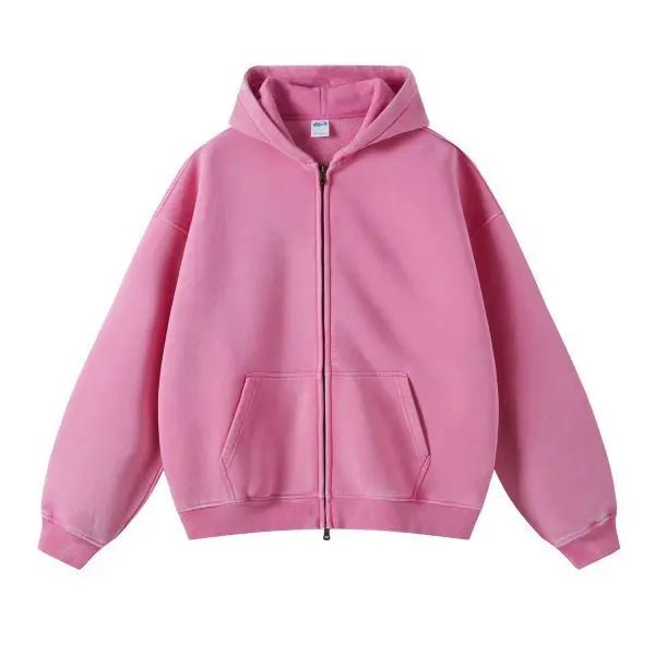 MAQVOB Vêtements de luxe de haute qualité, streetwear, vente en gros, tailles Euro et US, sweat à capuche entièrement zippé, lavé, teinture batik, printemps-automne - FATAONMAQVOB Vêtements de luxe de haute qualité, streetwear, vente en gros, tailles Euro et US, sweat à capuche entièrement zippé, lavé, teinture batik, printemps-automneMode HommeFATAON