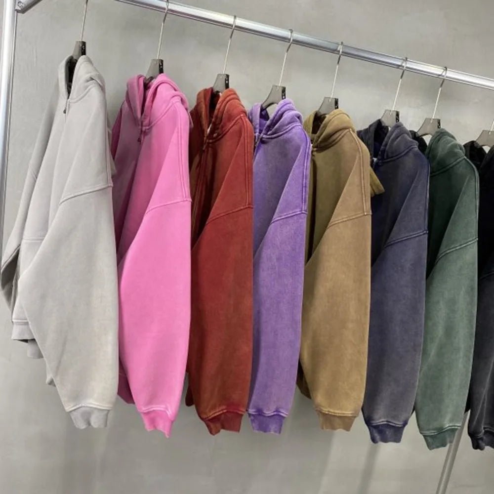 MAQVOB Vêtements de luxe de haute qualité, streetwear, vente en gros, tailles Euro et US, sweat à capuche entièrement zippé, lavé, teinture batik, printemps-automne - FATAONMAQVOB Vêtements de luxe de haute qualité, streetwear, vente en gros, tailles Euro et US, sweat à capuche entièrement zippé, lavé, teinture batik, printemps-automneMode HommeFATAON