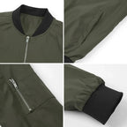 Men's Autumn Bomber Jacket Casual Spring Full Zipper Varsity Baseball Coat Fashion Lightweight Sport Track Jacket US/EU Size - FATAONMen's Autumn Bomber Jacket Casual Spring Full Zipper Varsity Baseball Coat Fashion Lightweight Sport Track Jacket US/EU SizeMode HommeFATAON