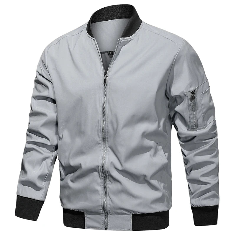 Men's Autumn Bomber Jacket Casual Spring Full Zipper Varsity Baseball Coat Fashion Lightweight Sport Track Jacket US/EU Size - FATAONMen's Autumn Bomber Jacket Casual Spring Full Zipper Varsity Baseball Coat Fashion Lightweight Sport Track Jacket US/EU SizeMode HommeFATAON