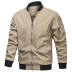 Men's Autumn Bomber Jacket Casual Spring Full Zipper Varsity Baseball Coat Fashion Lightweight Sport Track Jacket US/EU Size - FATAONMen's Autumn Bomber Jacket Casual Spring Full Zipper Varsity Baseball Coat Fashion Lightweight Sport Track Jacket US/EU SizeMode HommeFATAON