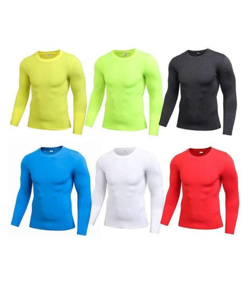 Men'S Blank Long Sleeve Compression Top - Fix & GoMen'S Blank Long Sleeve Compression TopFix & Go