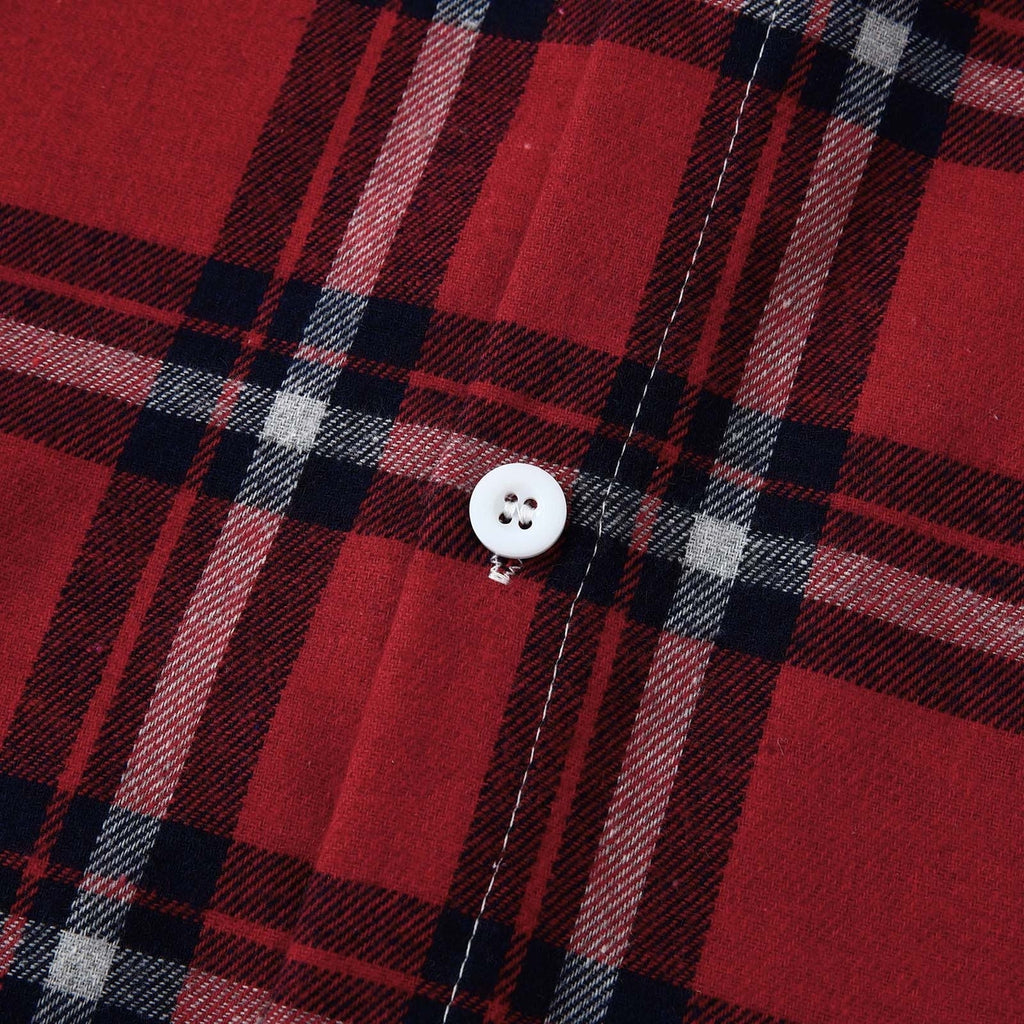 Men'S Casual Plaid Flannel Jacket with Hoodie Lightweight Fall Winter Long Sleeve Button down Plaid Flannel Hooded Shirt Red L - Fix & GoMen'S Casual Plaid Flannel Jacket with Hoodie Lightweight Fall Winter Long Sleeve Button down Plaid Flannel Hooded Shirt Red LFix & Go