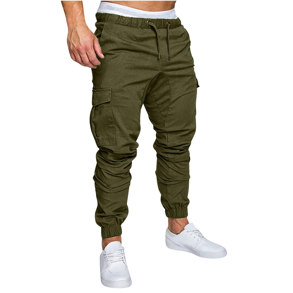 Mens Fashion Joggers Sports Pants Casual Cotton Cargo Pants Gym Sweatpants Trousers Mens Long Pants with Pocket - Fix & GoMens Fashion Joggers Sports Pants Casual Cotton Cargo Pants Gym Sweatpants Trousers Mens Long Pants with PocketFix & Go