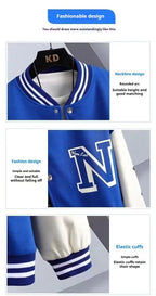 Men's Spring Jacket American Style Baseball Jacket Men's Thin Jacket Casual Men's Lightweight American Baseball Varsity Jacket - FATAONMen's Spring Jacket American Style Baseball Jacket Men's Thin Jacket Casual Men's Lightweight American Baseball Varsity JacketMode HommeFATAON