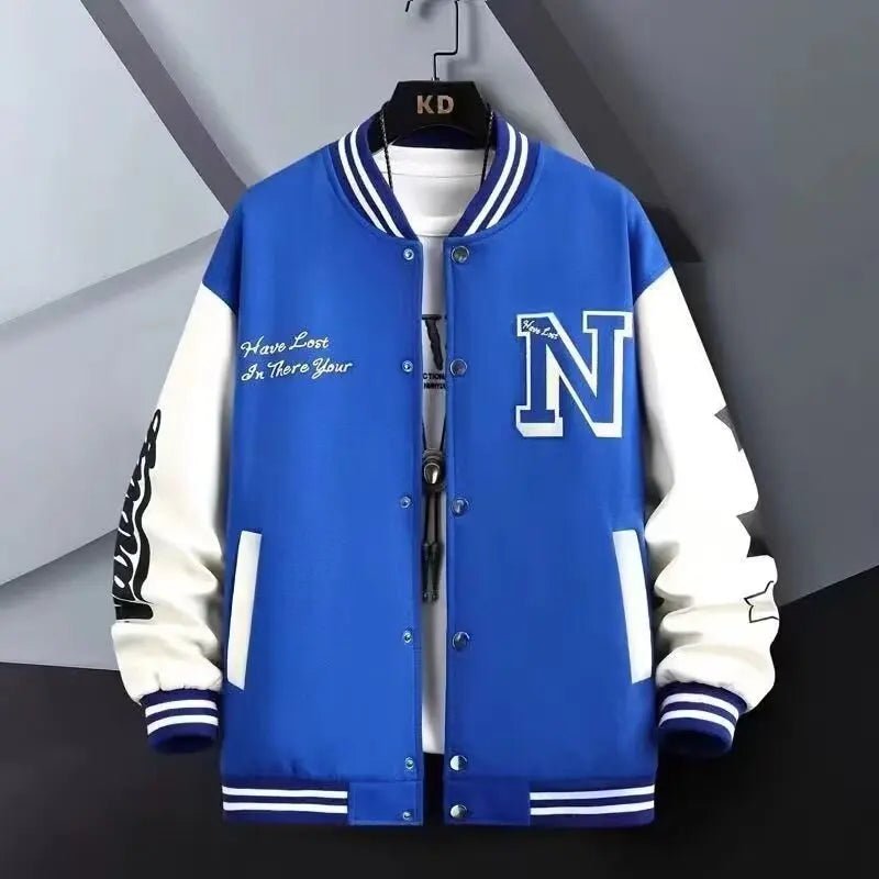 Men's Spring Jacket American Style Baseball Jacket Men's Thin Jacket Casual Men's Lightweight American Baseball Varsity Jacket - FATAONMen's Spring Jacket American Style Baseball Jacket Men's Thin Jacket Casual Men's Lightweight American Baseball Varsity JacketMode HommeFATAON