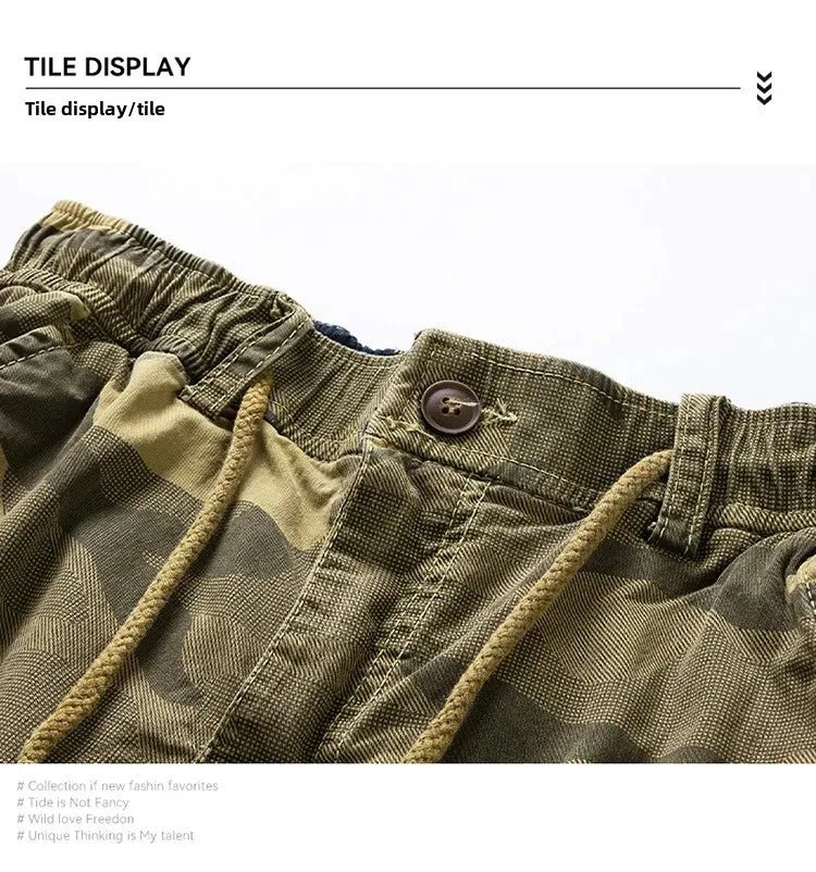 Men's Summer New Camouflage American Street Outdoor Tooling Shorts Stretch Cross-border for Amazon 9383 - FATAONMen's Summer New Camouflage American Street Outdoor Tooling Shorts Stretch Cross-border for Amazon 9383Mode HommeFATAON