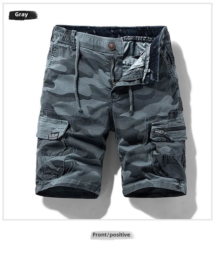 Men's Summer New Camouflage American Street Outdoor Tooling Shorts Stretch Cross-border for Amazon 9383 - FATAONMen's Summer New Camouflage American Street Outdoor Tooling Shorts Stretch Cross-border for Amazon 9383Mode HommeFATAON