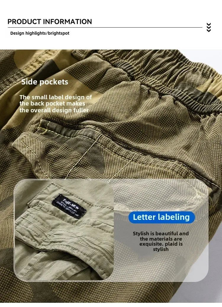 Men's Summer New Camouflage American Street Outdoor Tooling Shorts Stretch Cross-border for Amazon 9383 - FATAONMen's Summer New Camouflage American Street Outdoor Tooling Shorts Stretch Cross-border for Amazon 9383Mode HommeFATAON