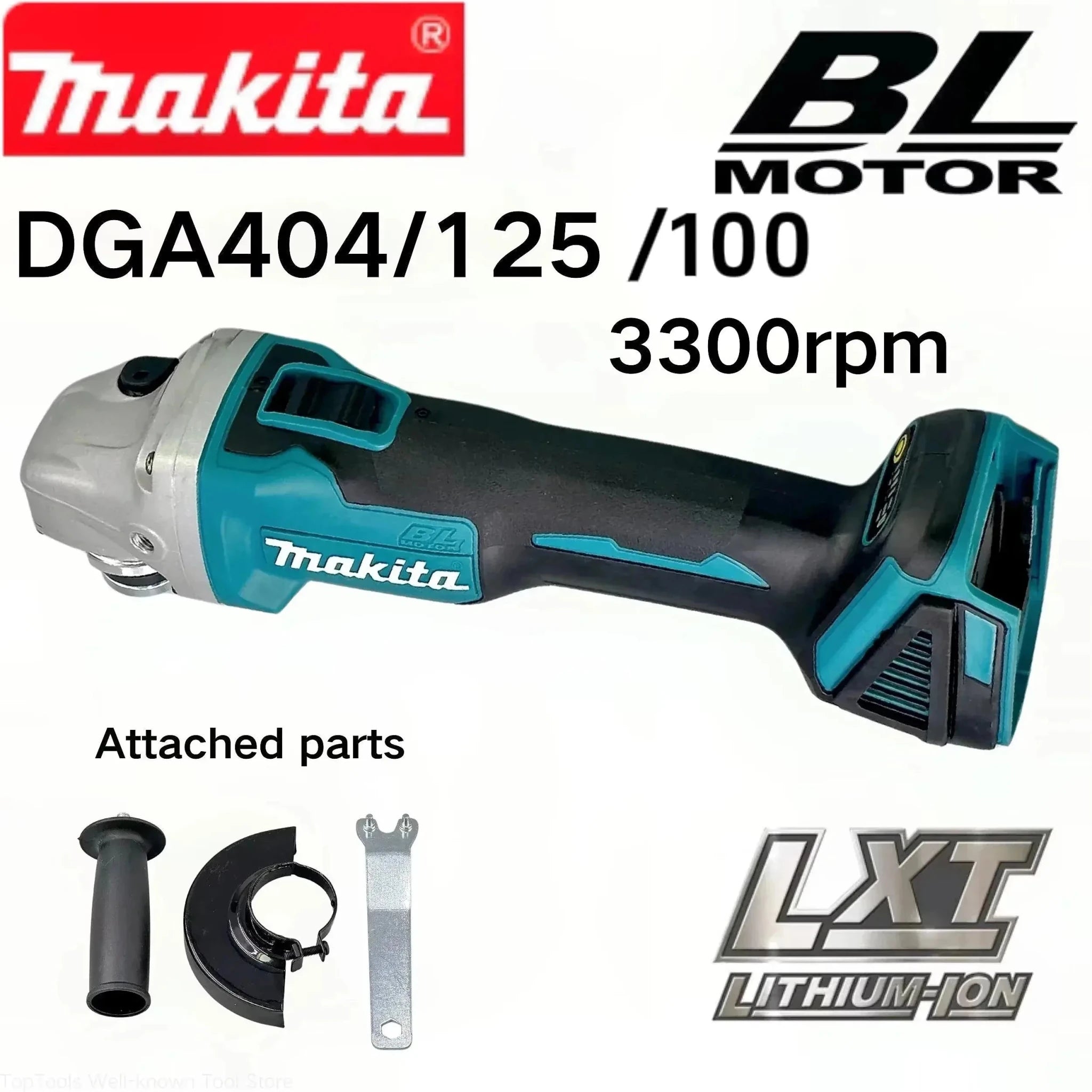 Meuleuse d'angle électrique sans fil Makita DGA404 18V haute puissance 125mm/100mm, machine de découpe et de polissage rechargeable - FATAONMeuleuse d'angle électrique sans fil Makita DGA404 18V haute puissance 125mm/100mm, machine de découpe et de polissage rechargeableOutils & PerformanceFATAON