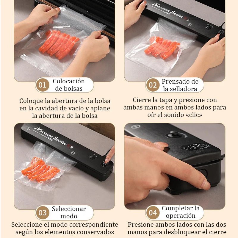 Microdata Vacuum packaging machine 220V/110V, 10 free vacuum bags, household food vacuum sealing machine, kitchen plastic sealing machine - FATAONMicrodata Vacuum packaging machine 220V/110V, 10 free vacuum bags, household food vacuum sealing machine, kitchen plastic sealing machineSolutions MaisonFATAON