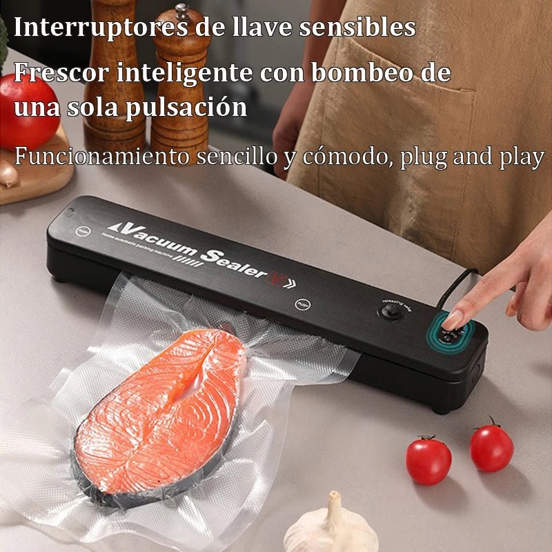 Microdata Vacuum packaging machine 220V/110V, 10 free vacuum bags, household food vacuum sealing machine, kitchen plastic sealing machine - FATAONMicrodata Vacuum packaging machine 220V/110V, 10 free vacuum bags, household food vacuum sealing machine, kitchen plastic sealing machineSolutions MaisonFATAON