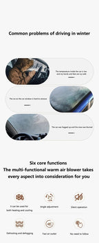MIJIA Car Heater 12V Low Power Fast Heating Defrost Defogger Overheat Prevention Foldable Car supplies Stand for Winter - FATAONMIJIA Car Heater 12V Low Power Fast Heating Defrost Defogger Overheat Prevention Foldable Car supplies Stand for WinterAutomobile & MotoFATAON