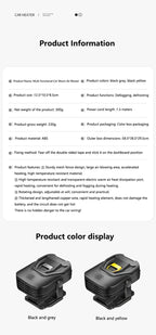 MIJIA Car Heater 12V Low Power Fast Heating Defrost Defogger Overheat Prevention Foldable Car supplies Stand for Winter - FATAONMIJIA Car Heater 12V Low Power Fast Heating Defrost Defogger Overheat Prevention Foldable Car supplies Stand for WinterAutomobile & MotoFATAON
